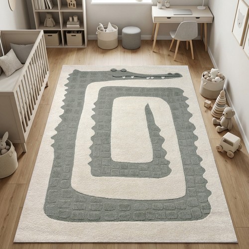 Design kinderteppich krokodil - design,