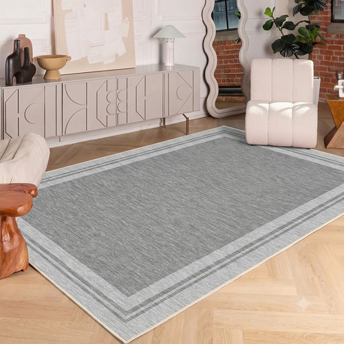 Uni teppich hellgrau - teppich,